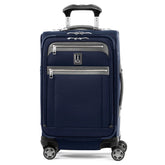 Travelpro Platinum Elite Softside Expandable Carry on Luggage, 8 Wheel Spinner Suitcase, USB Port, Suiter, Men and Women, Dark Blue, Carry On 21-Inch Dark Blue Carry-On 21-Inch U5